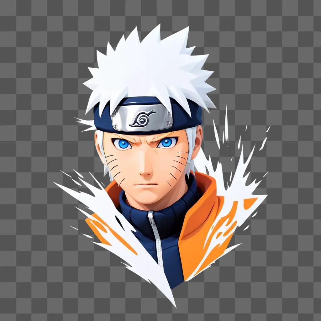 Naruto face in cartoon style