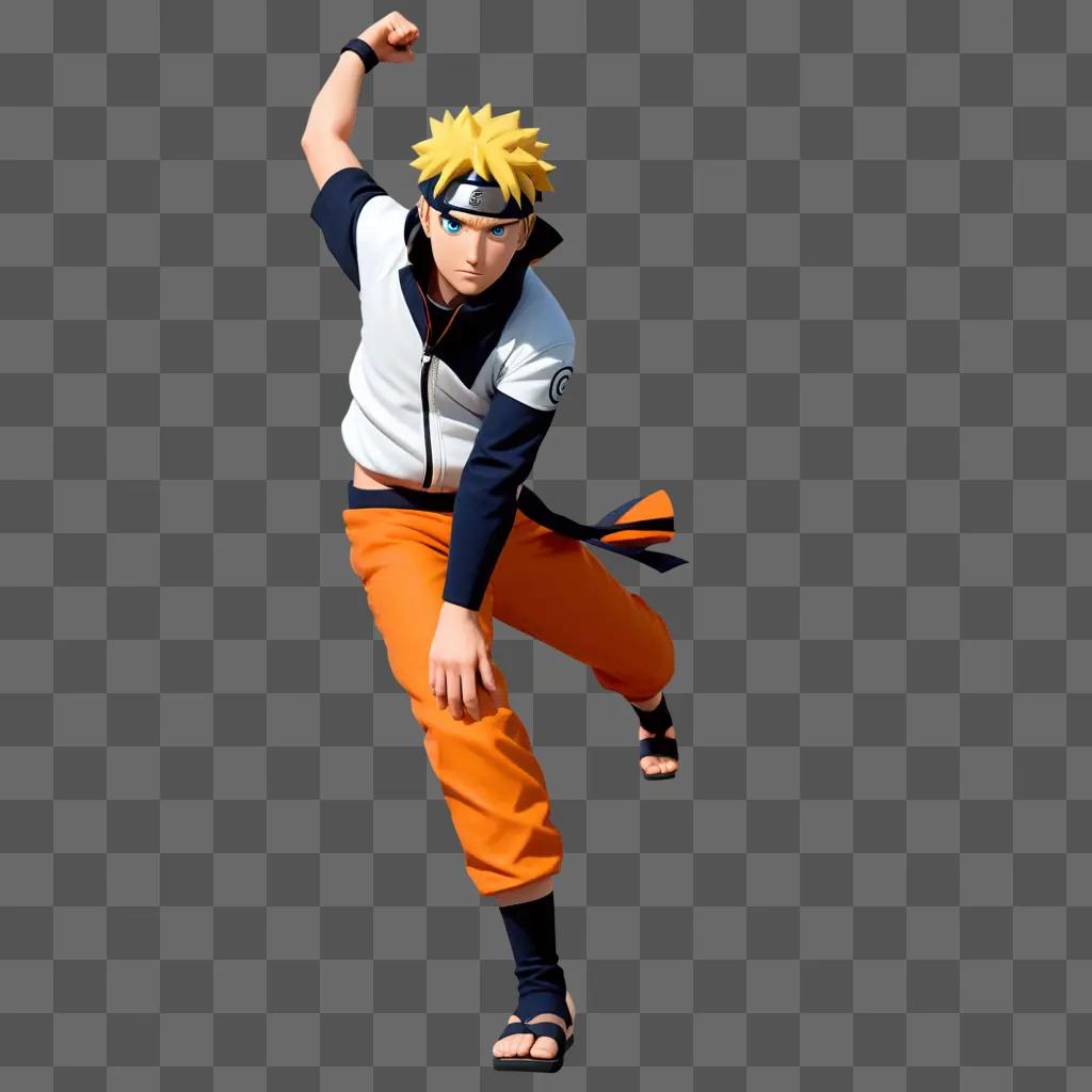 Naruto figure with a black face