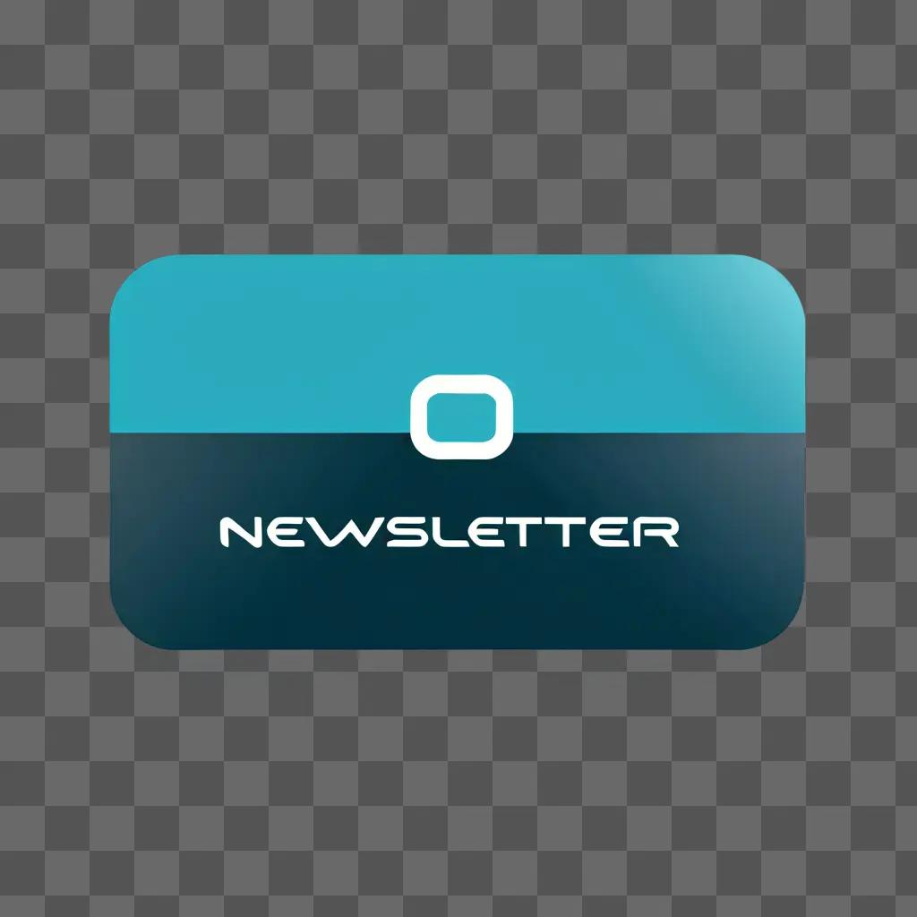 Newsletter logo on a blue background