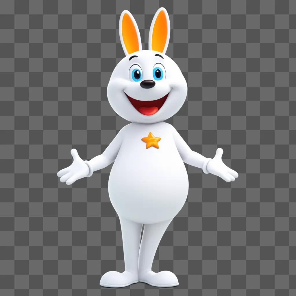 Nickelodeon character in a white costume