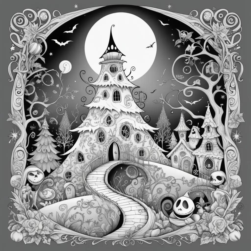 Nightmare Before Christmas Coloring Page