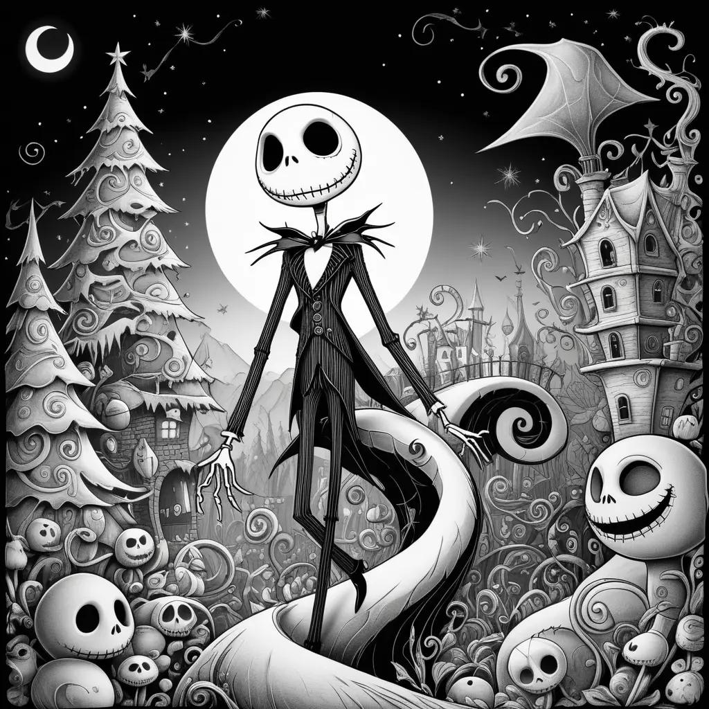 Nightmare Before Christmas Coloring Page