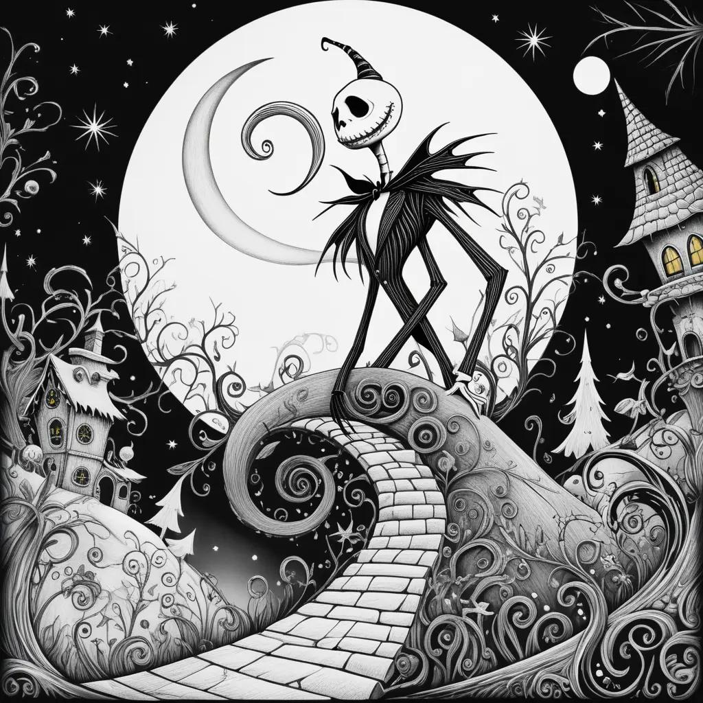 Nightmare Before Christmas Coloring Pages