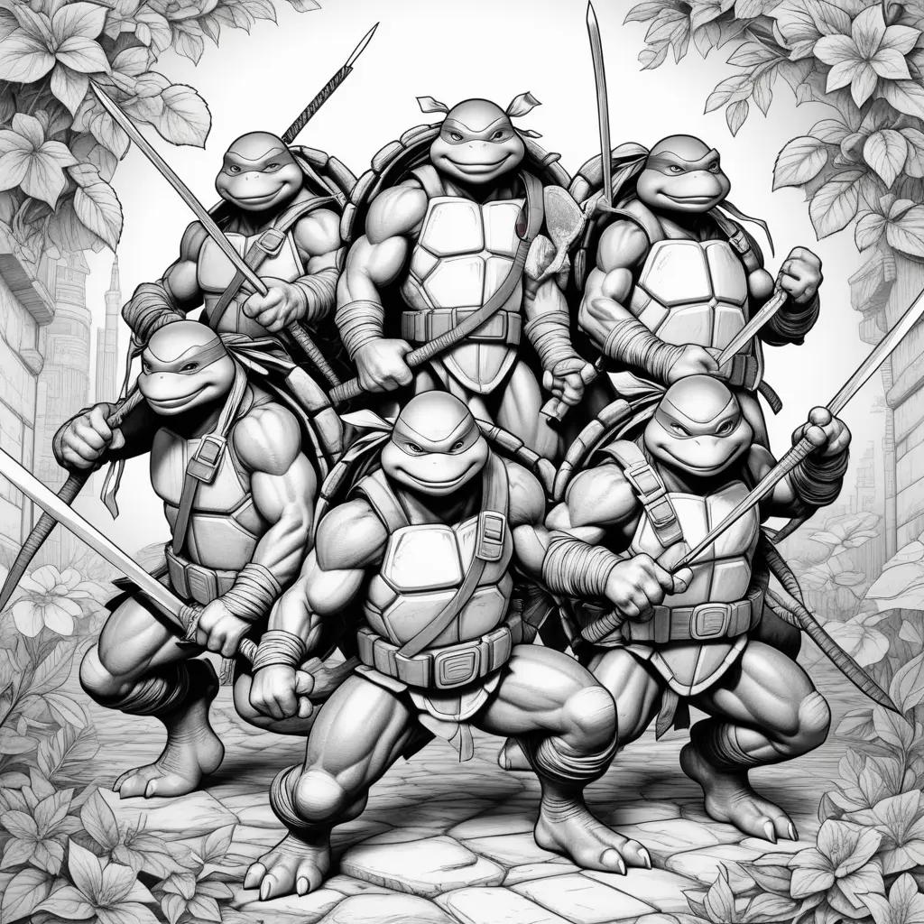 Ninja Turtle Coloring Pages