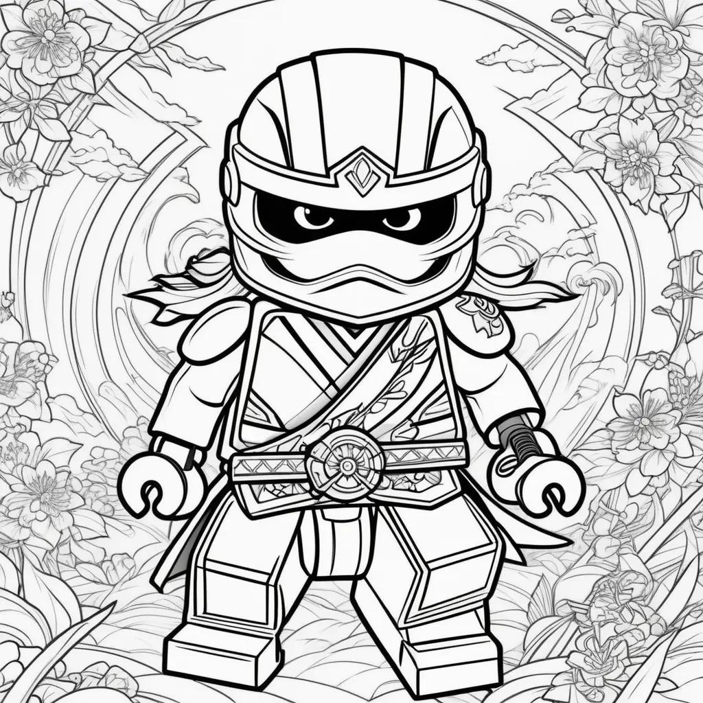 Ninja coloring pages for kids