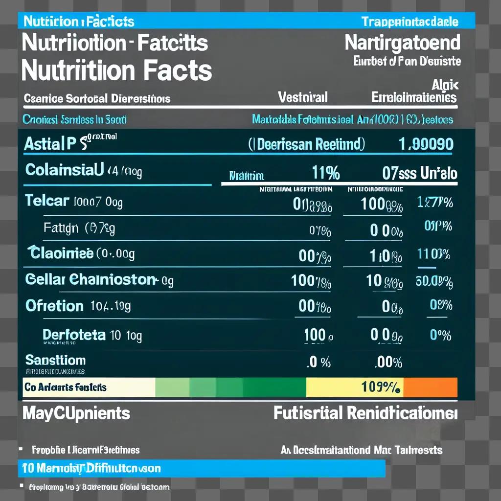 Nutrition Facts for Fatty Acids