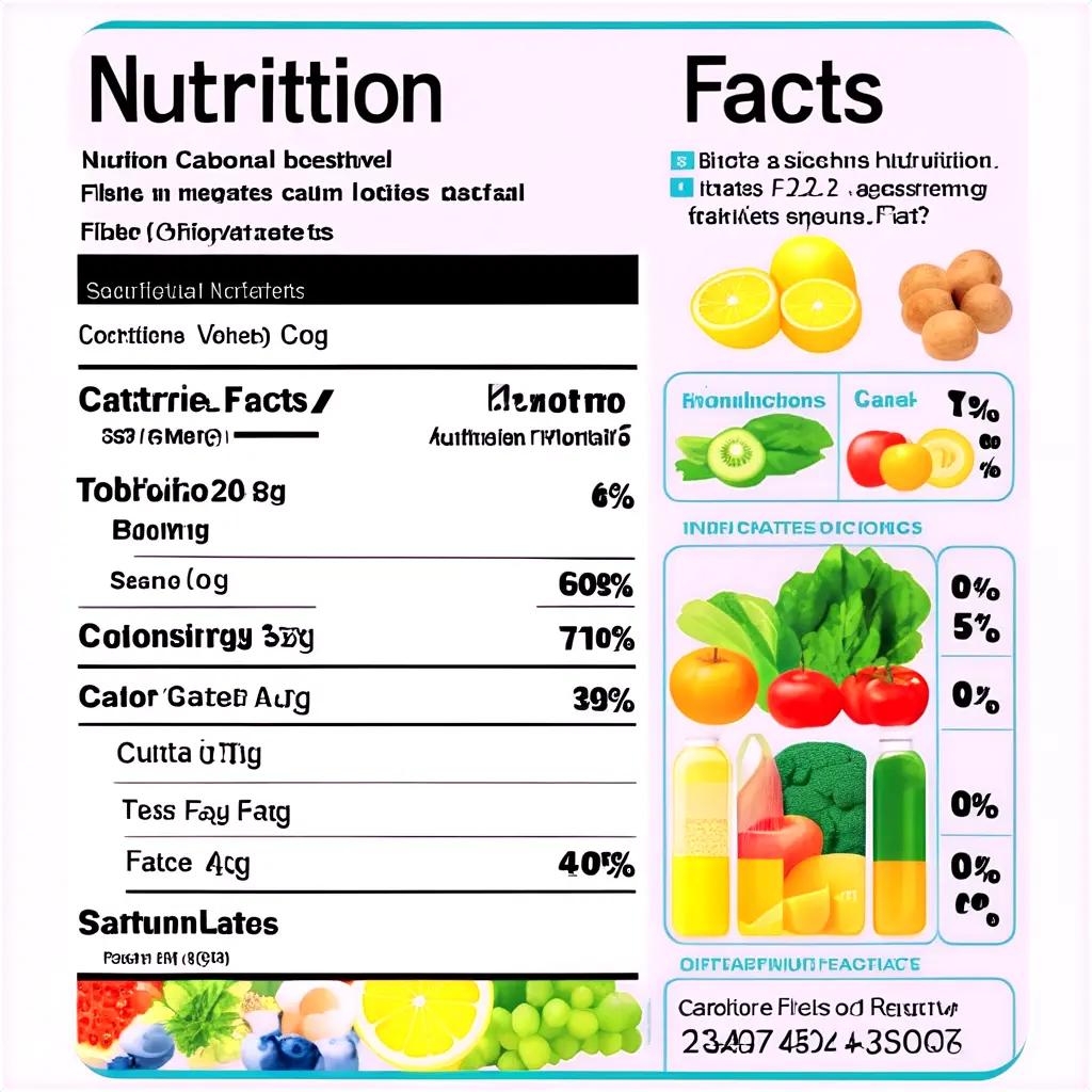 Nutrition Facts for a fruit