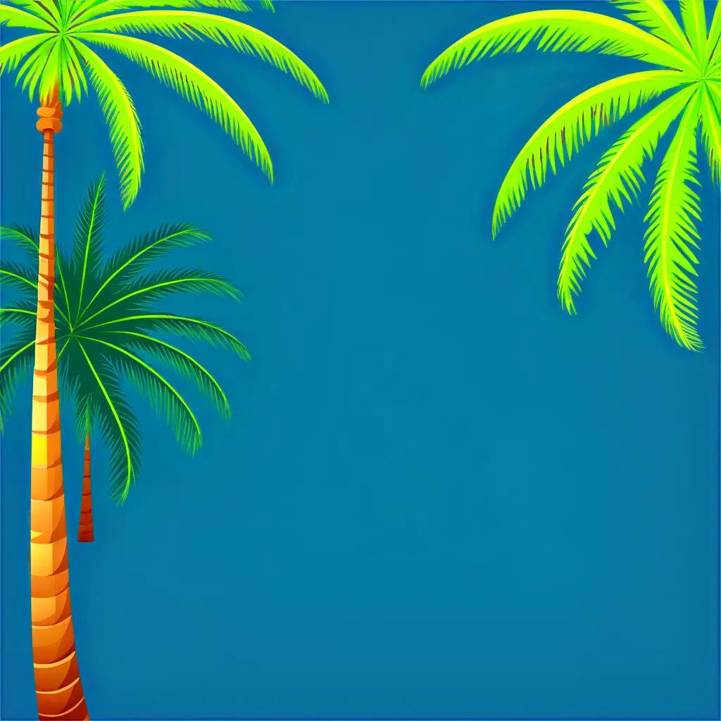 Oceanic Palm Trees Clip Art