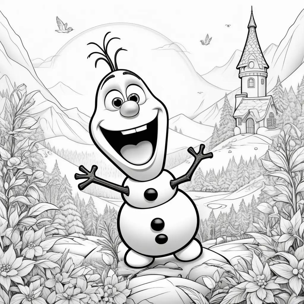 Olaf Coloring Pages