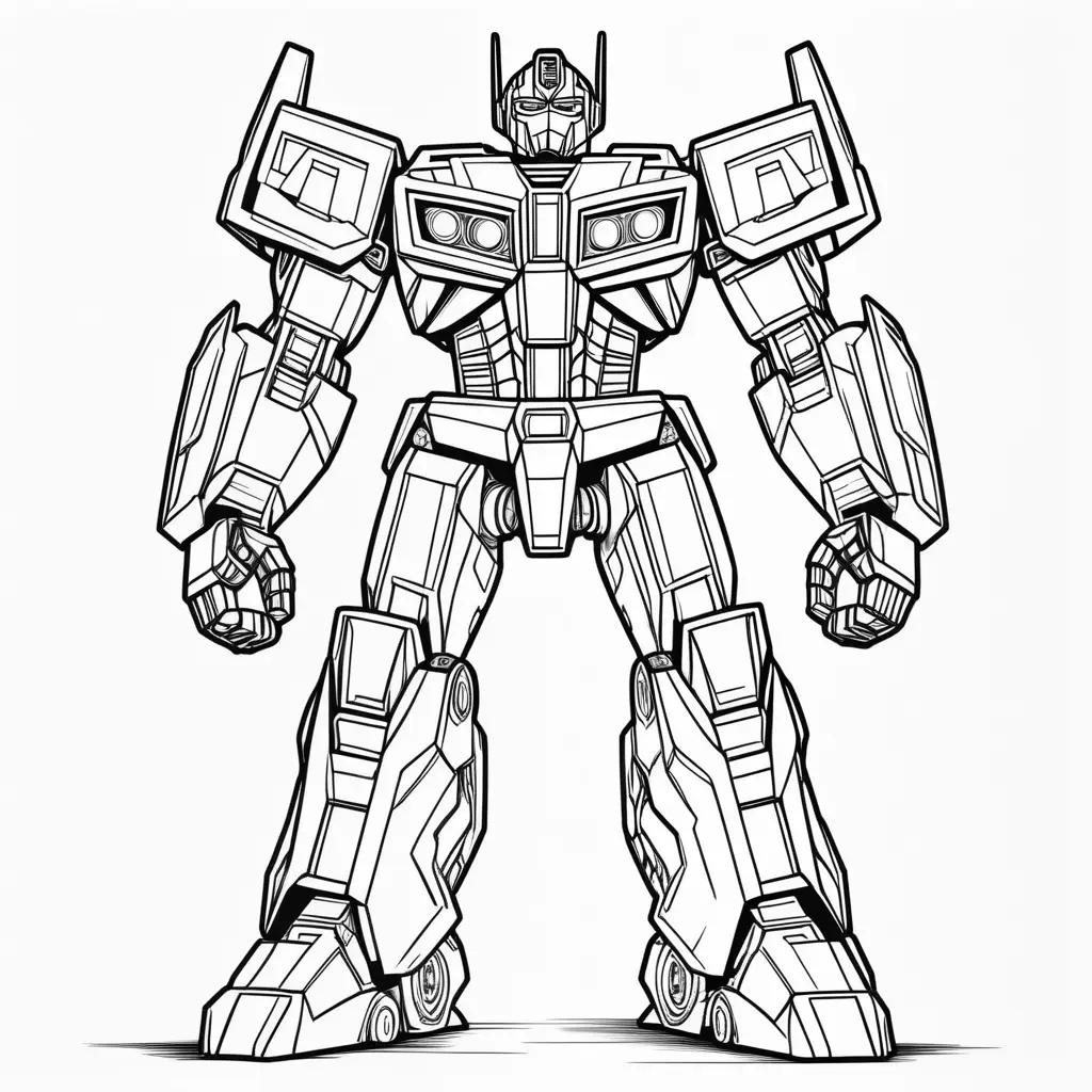 Optimus Prime Coloring Page: Coloring Page of Optimus Prime