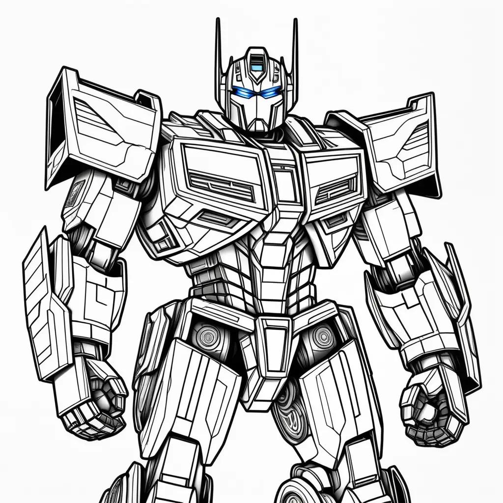 Optimus Prime Coloring Page