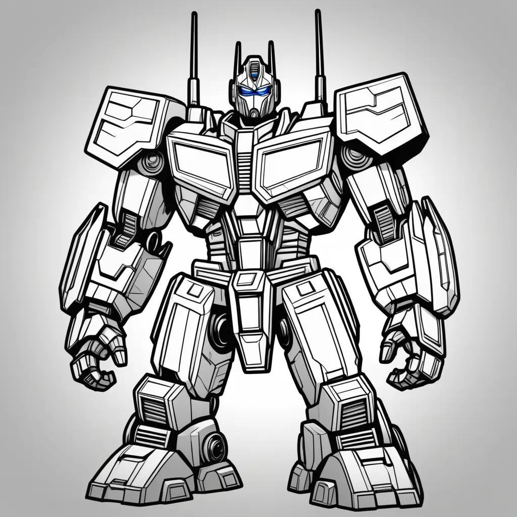 Optimus Prime Coloring Pages: A Coloring Book for Kids