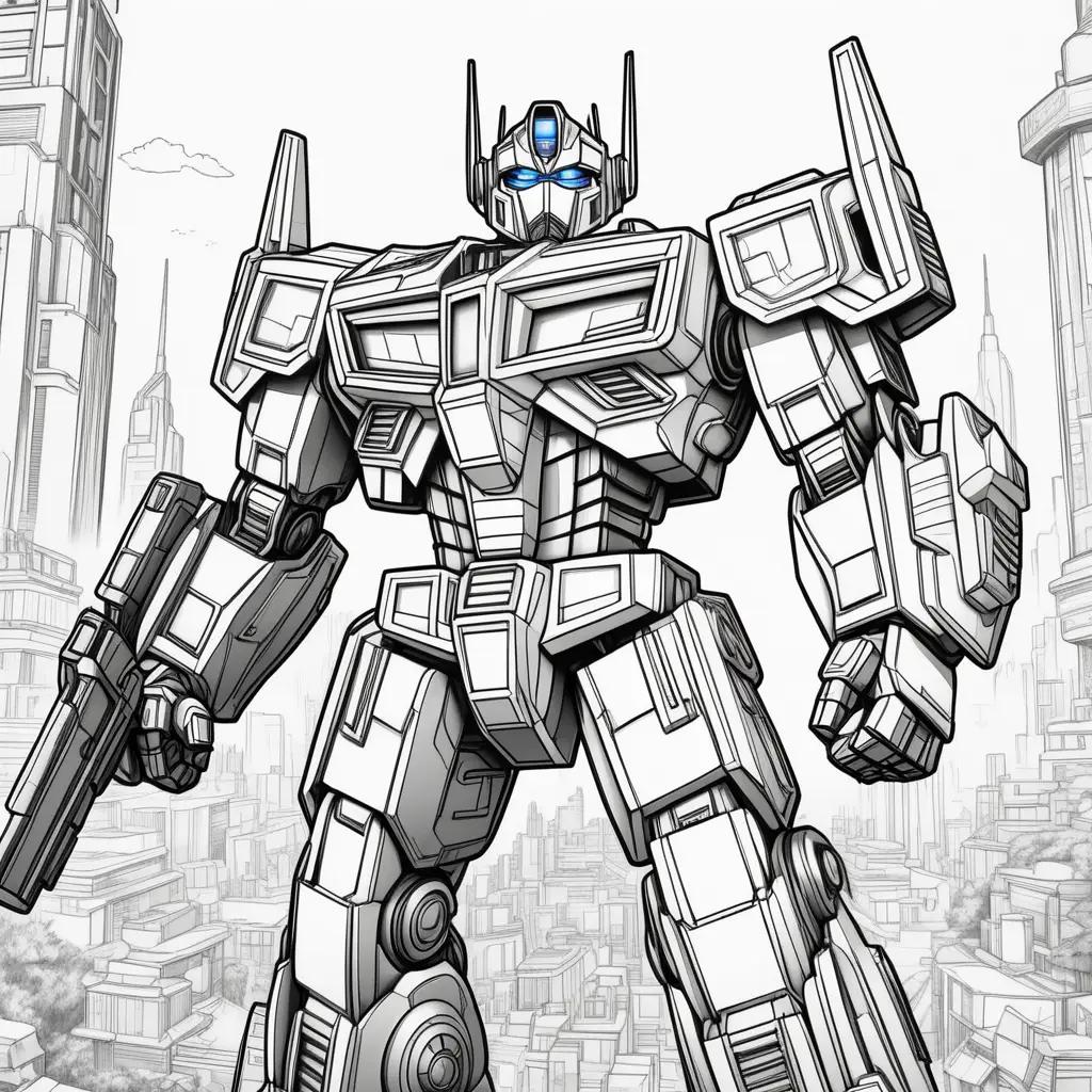 Optimus Prime Coloring Pages