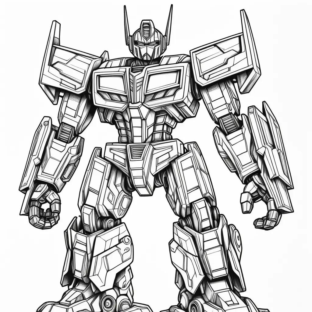 Optimus Prime Coloring Pages