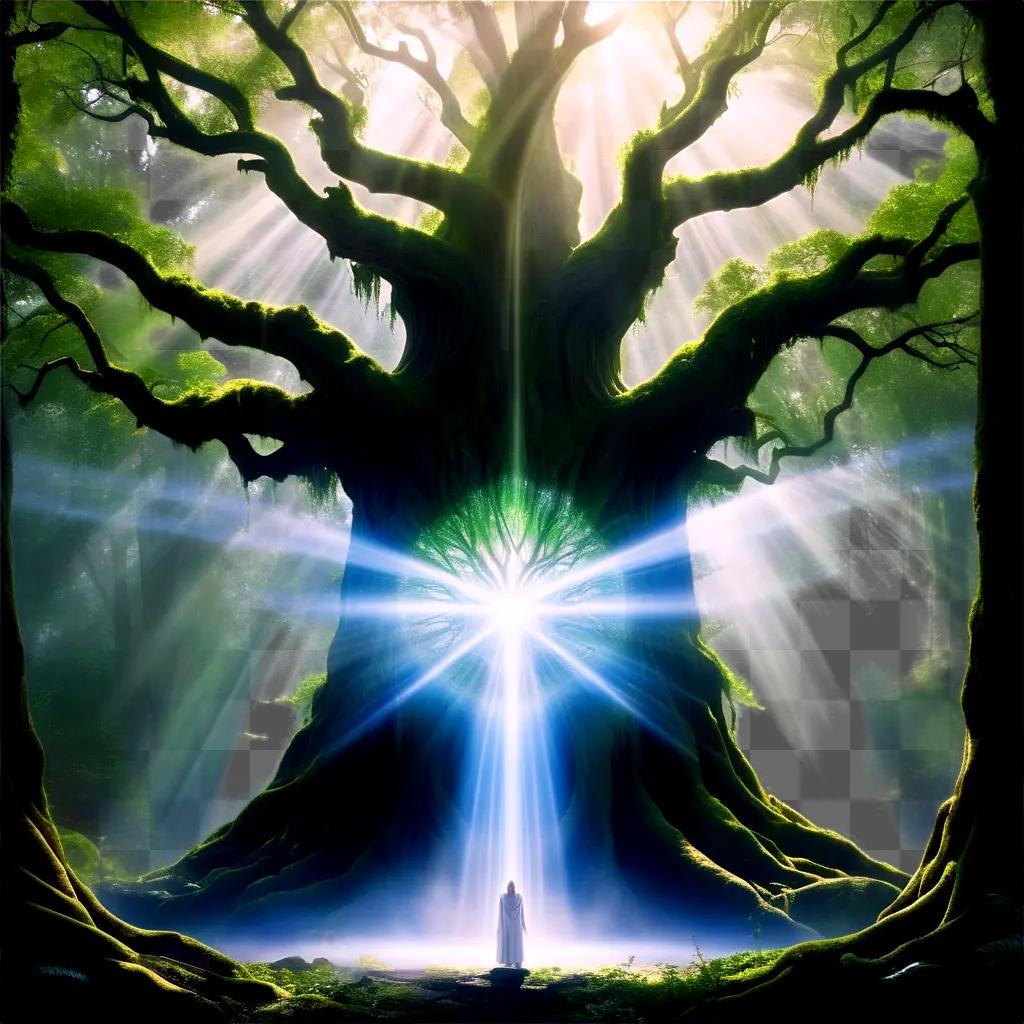 Oracle gazes at the tree of life