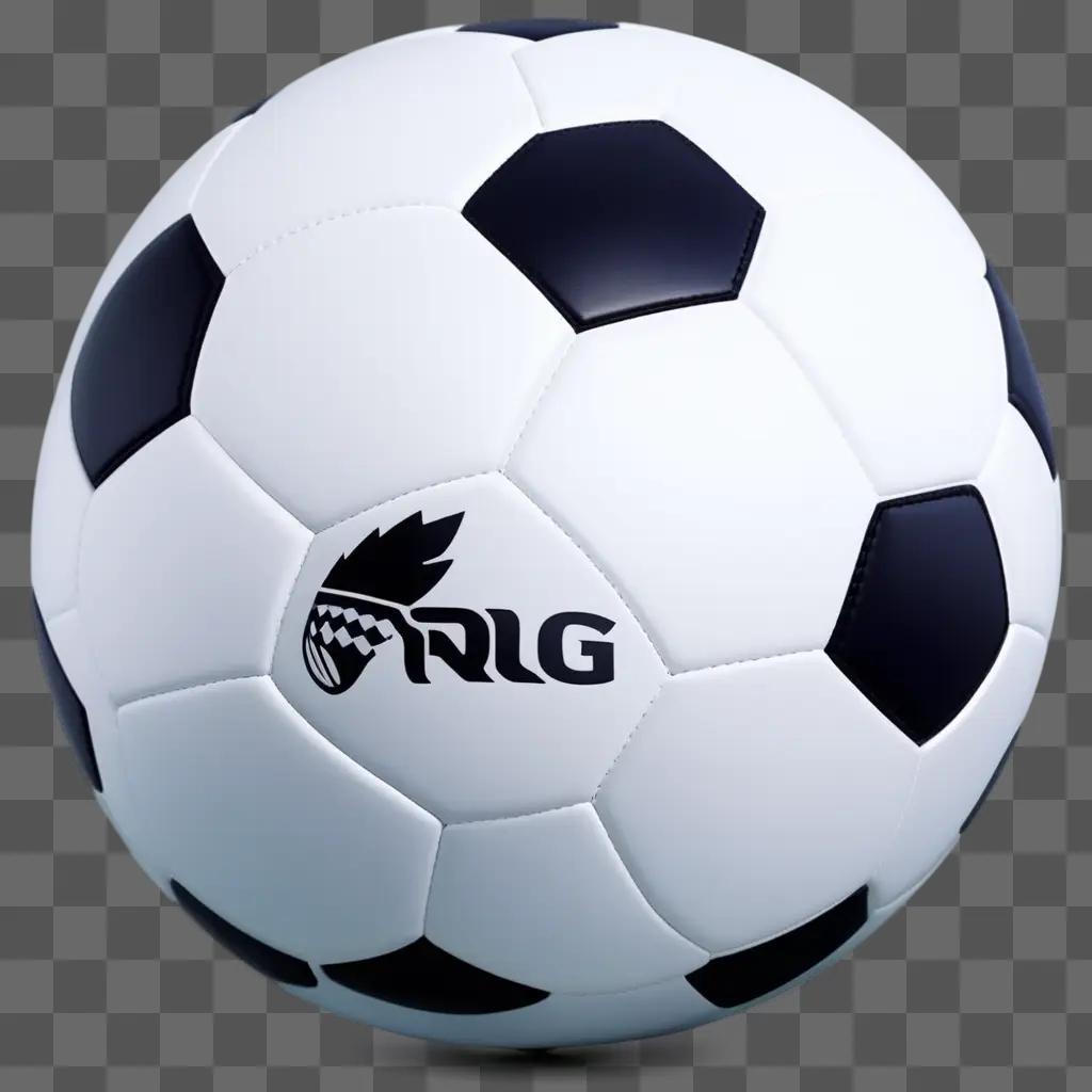 PNG image of a soccer ball with a logo
