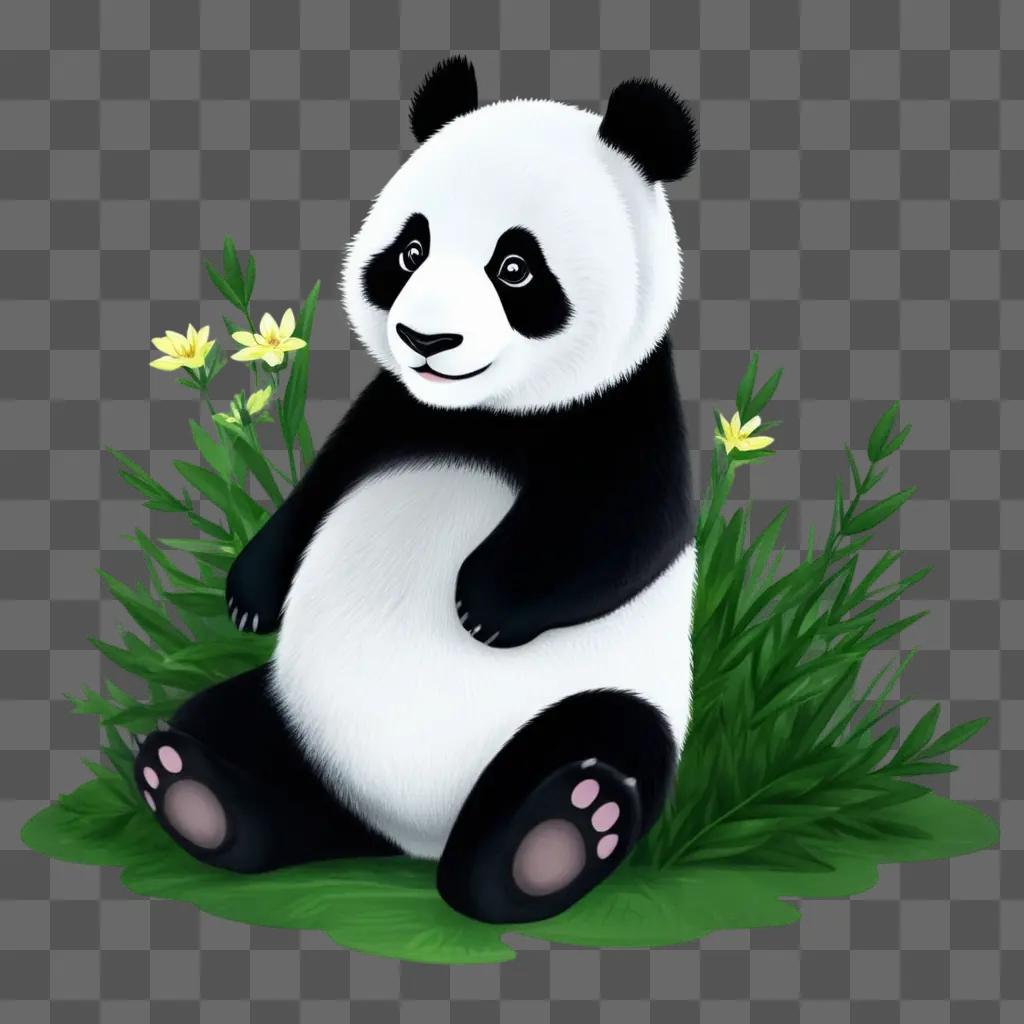 Panda drawing for kids