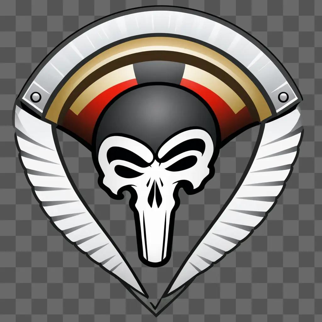 Paratrooper hat with skull emblem