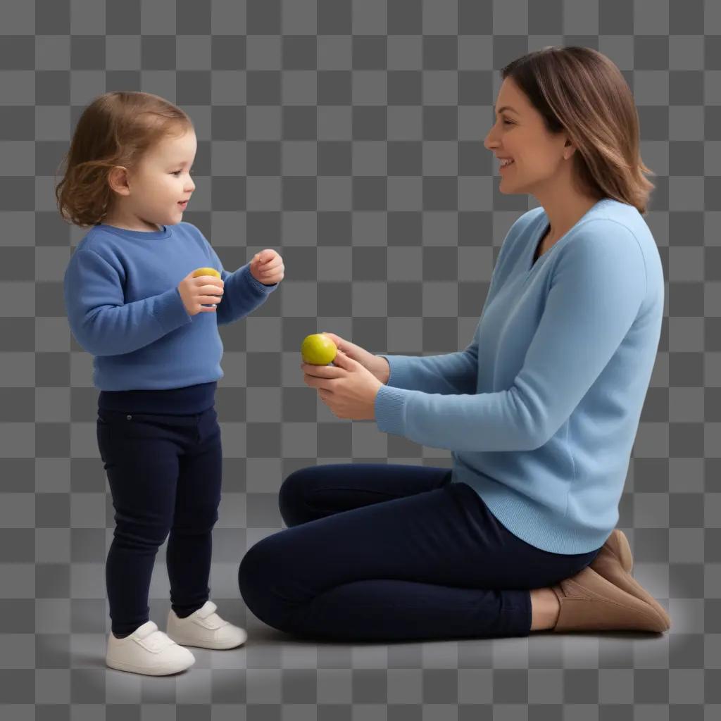 Parenting: Mother and child bonding over healthy snacks