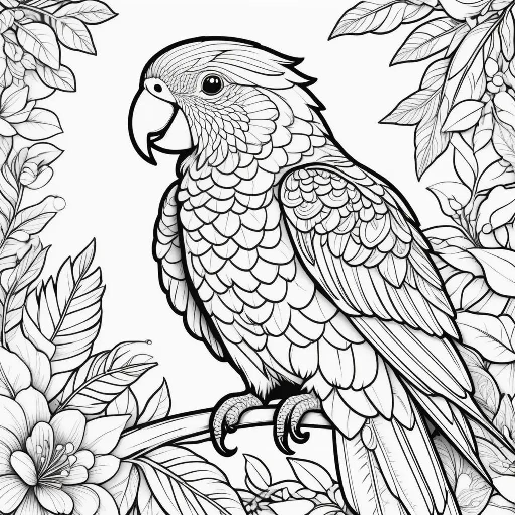 Parrot Coloring Pages: A Unique Collection of Coloring Books