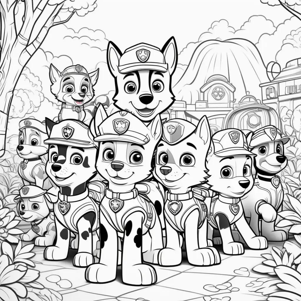 Paw Patrol Coloring Pages: A Dog Team of Heroes