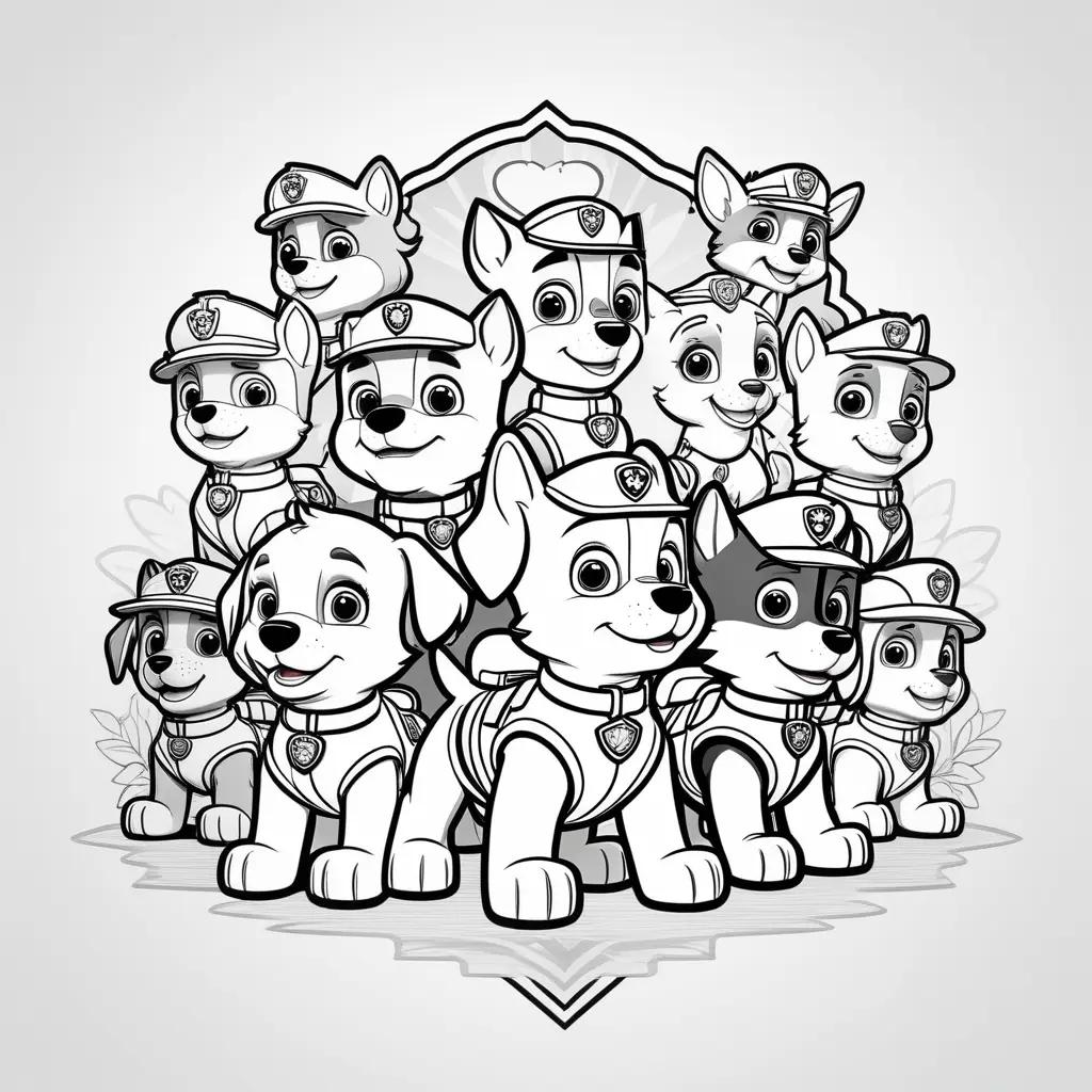 Paw Patrol Coloring Pages for Kids