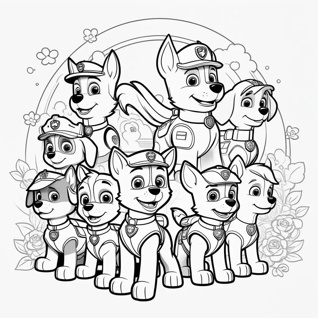 Paw Patrol Coloring Pages with Paw Patrol Characters