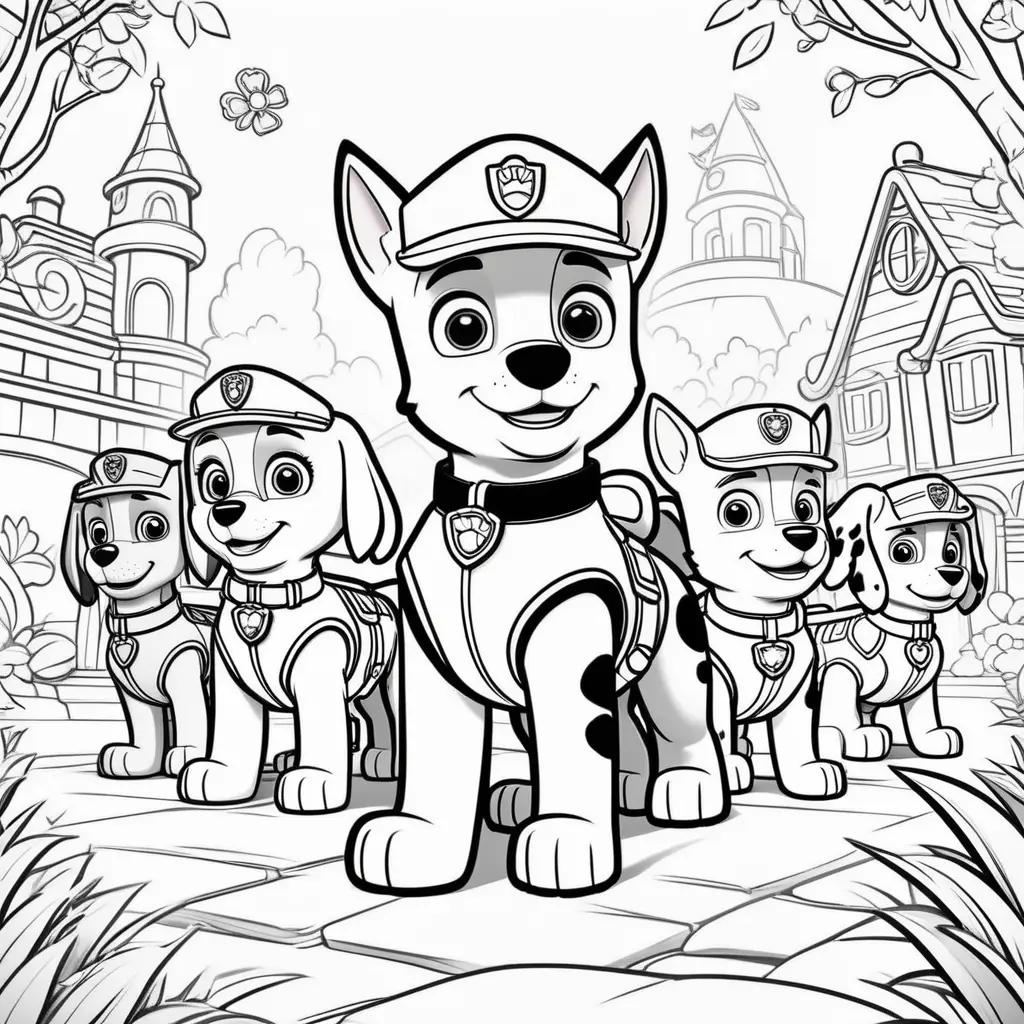 Paw Patrol coloring pages for kids