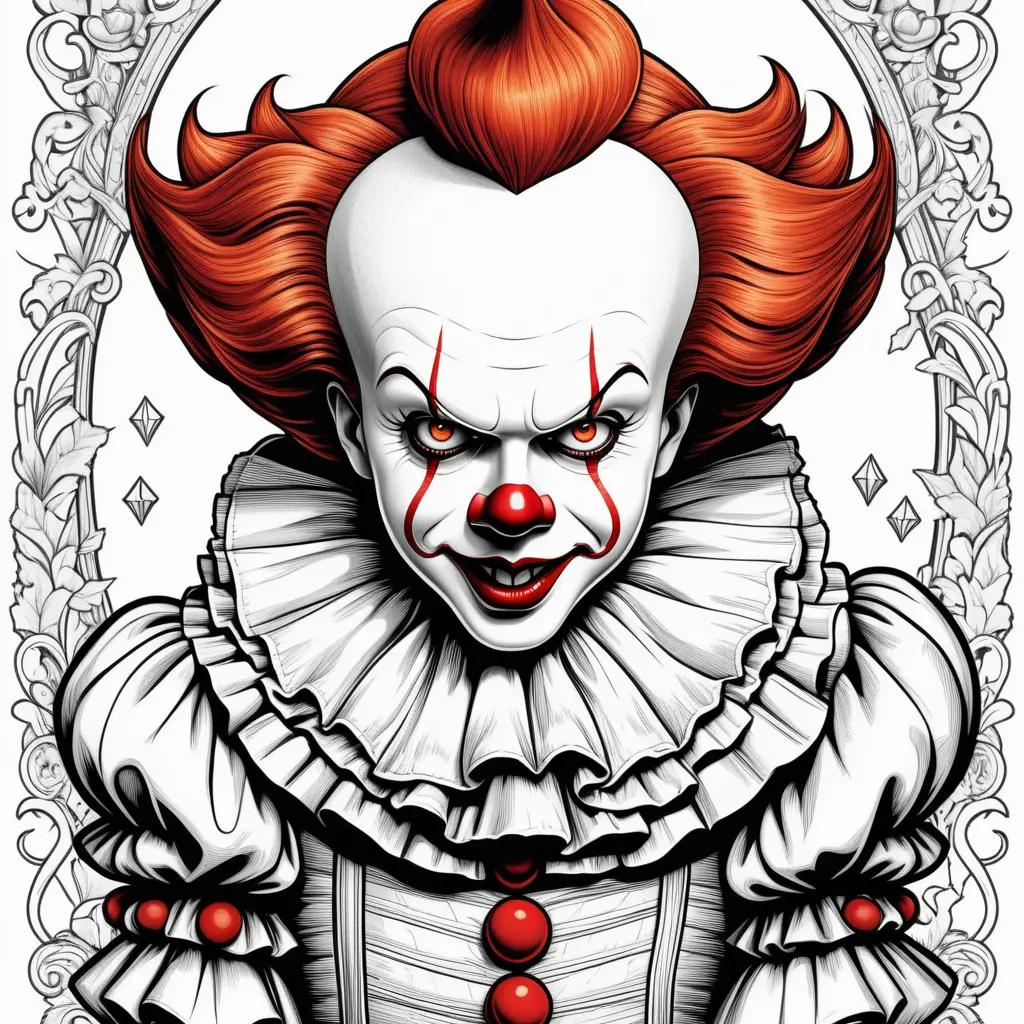 Pennywise coloring pages for kids