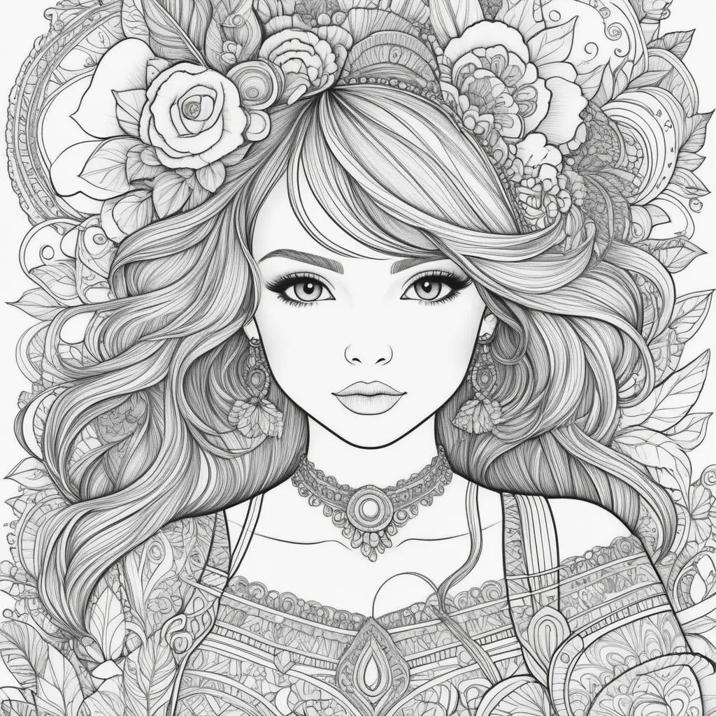 People Coloring Pages: A Beautiful Coloring Book for Adults