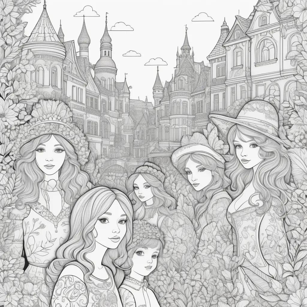 People Coloring Pages: An Elegant Collection of Scenes