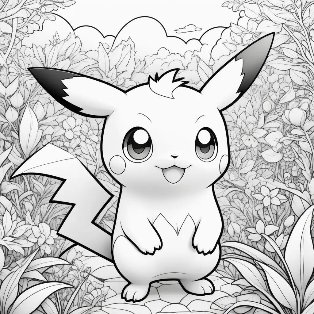 Pikachu Coloring Page