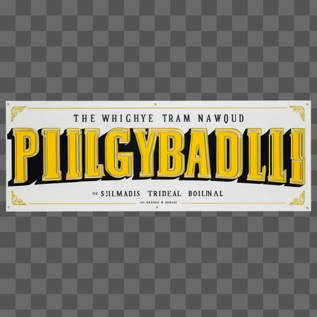 Piligybadil is a playbill for a play by the Whigy Tram Nawoud