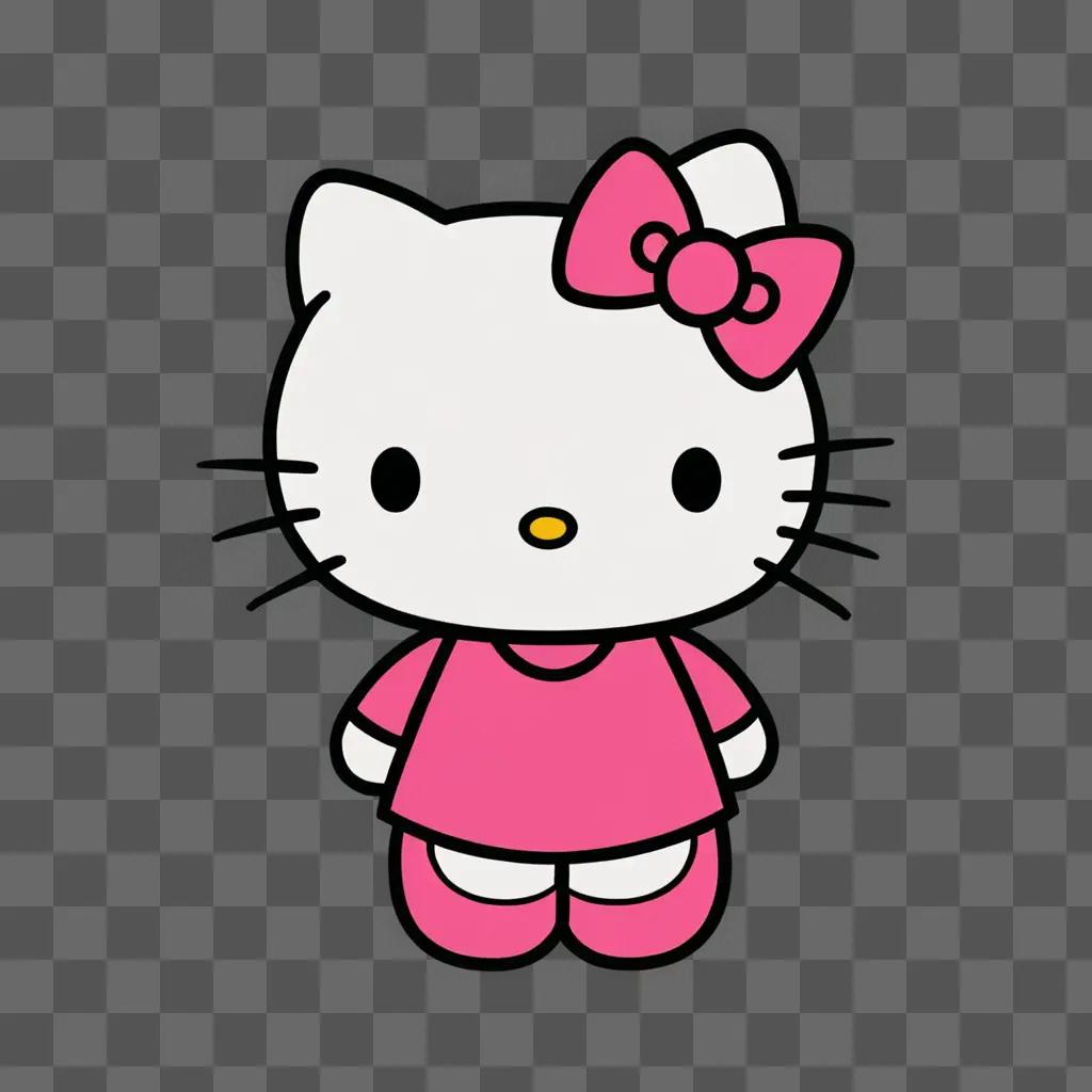 Pink Hello Kitty dressed in pink