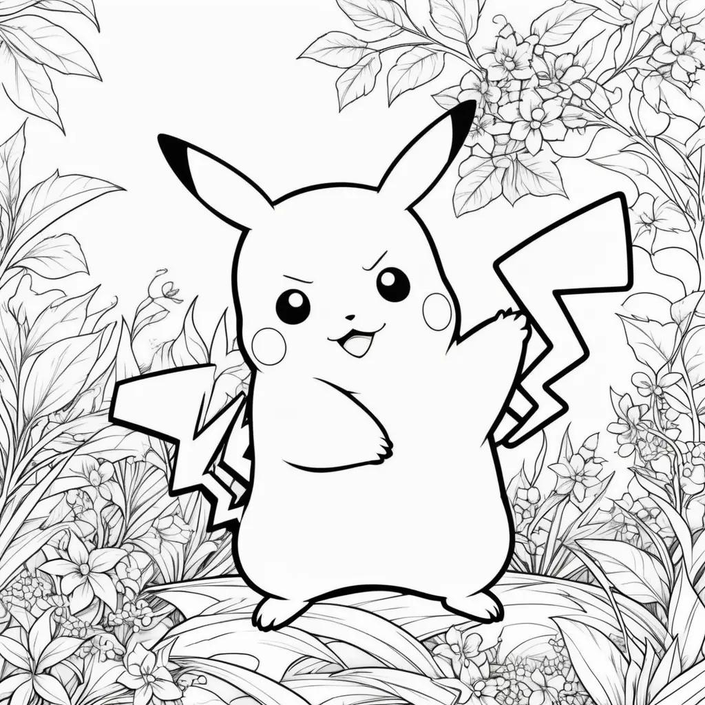 Pokemon Coloring Pages: Pikachu Printable Coloring