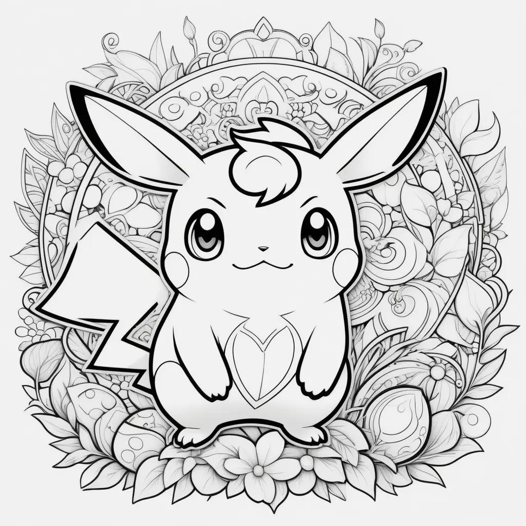 Pokemon Coloring Pages with Pikachu