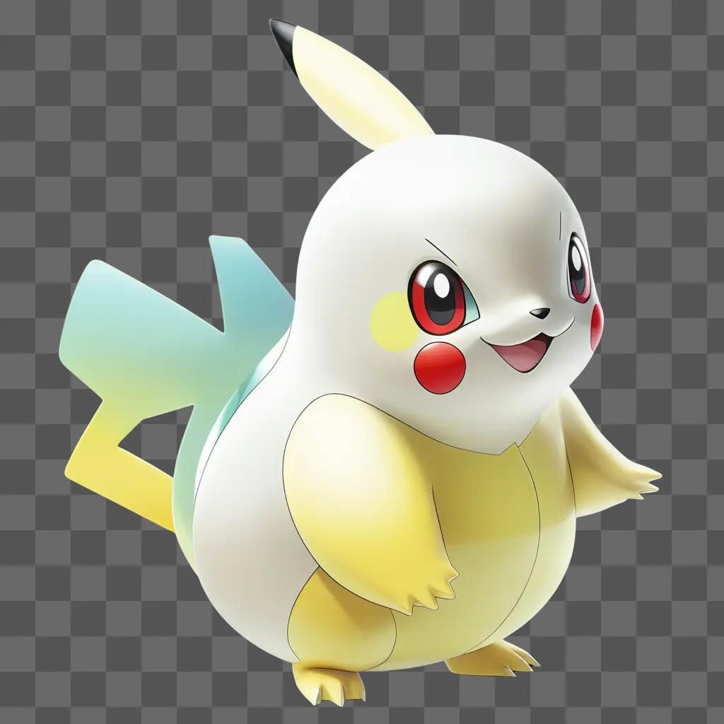 Pokemon Pikachu in transparent style