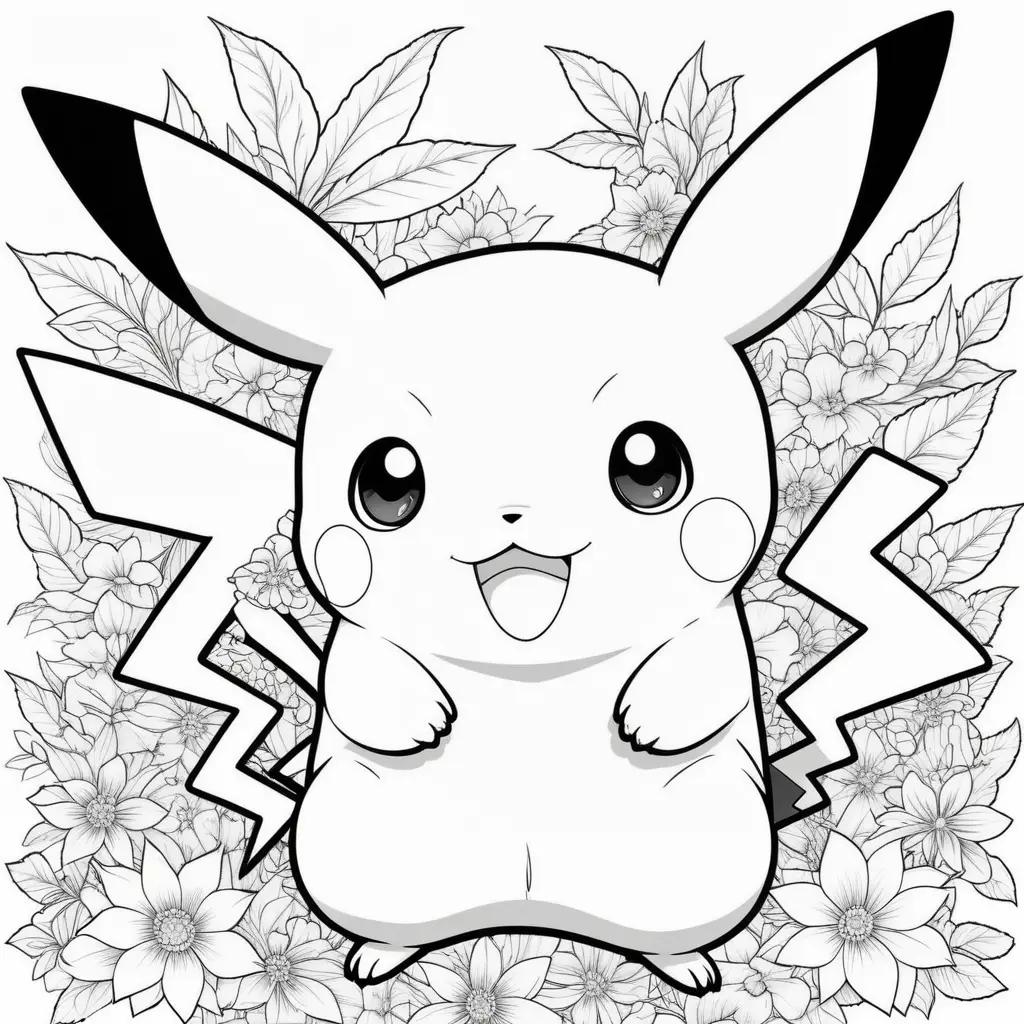 Pokemon coloring pages for kids, print and color