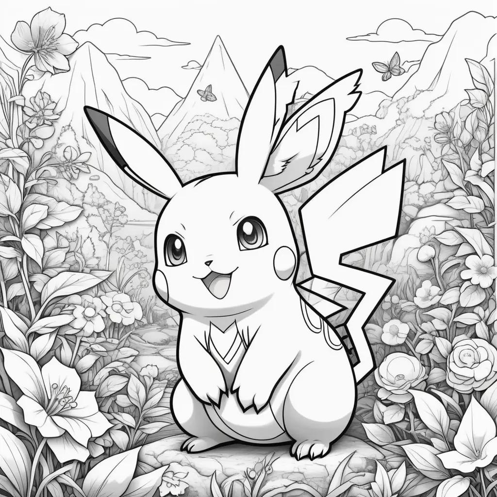 Pokemon coloring pages in black and white