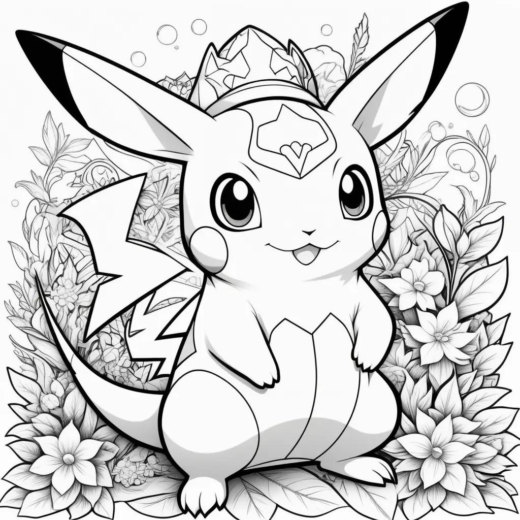 Pokemon coloring pages with black and white pokemon