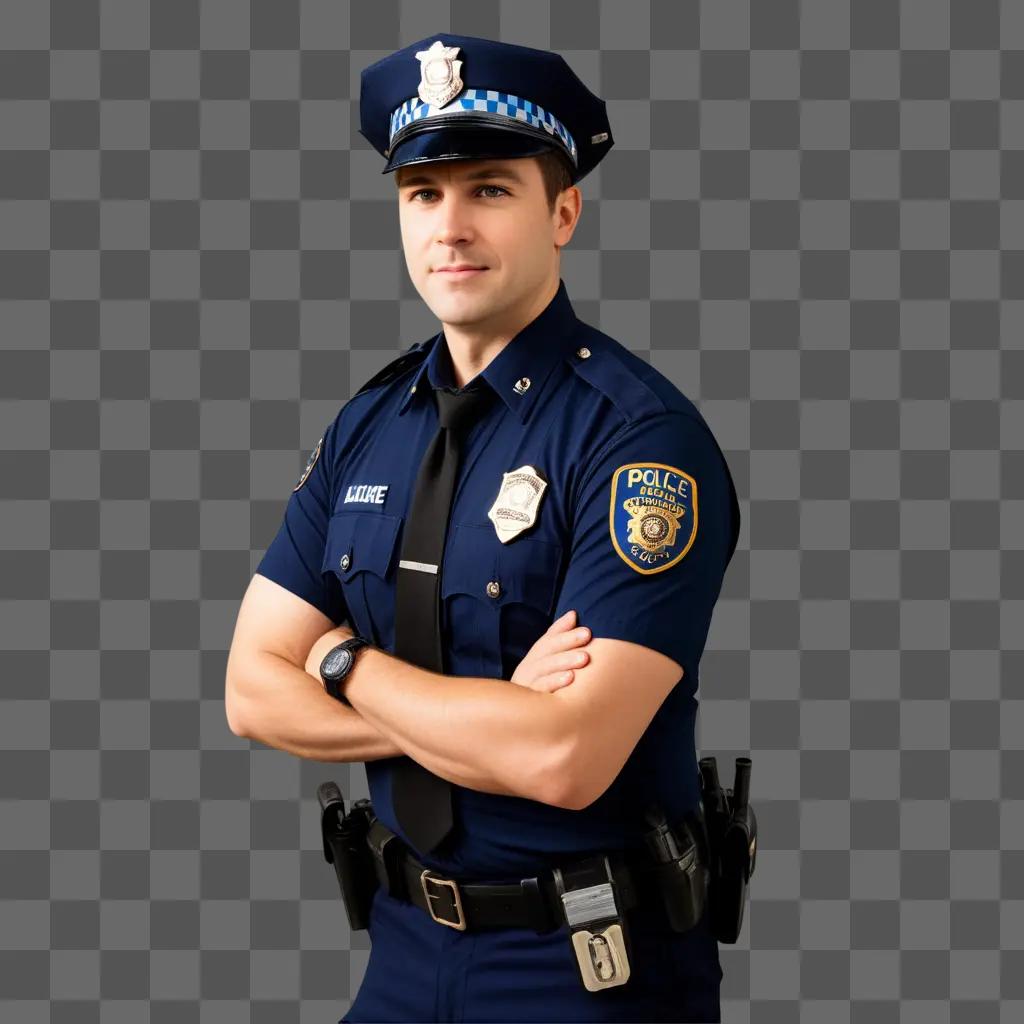 Police Officer posing for a picture