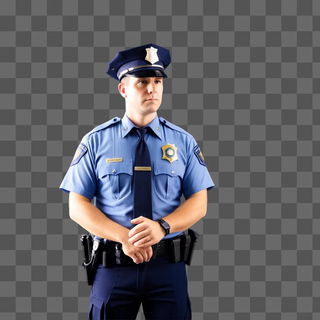 Police officer posing for a picture