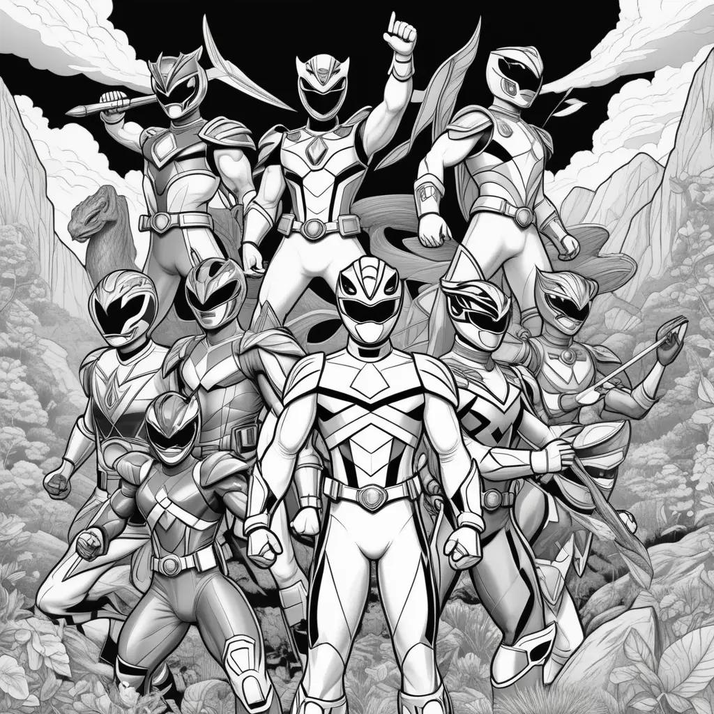 Power Rangers Coloring Pages