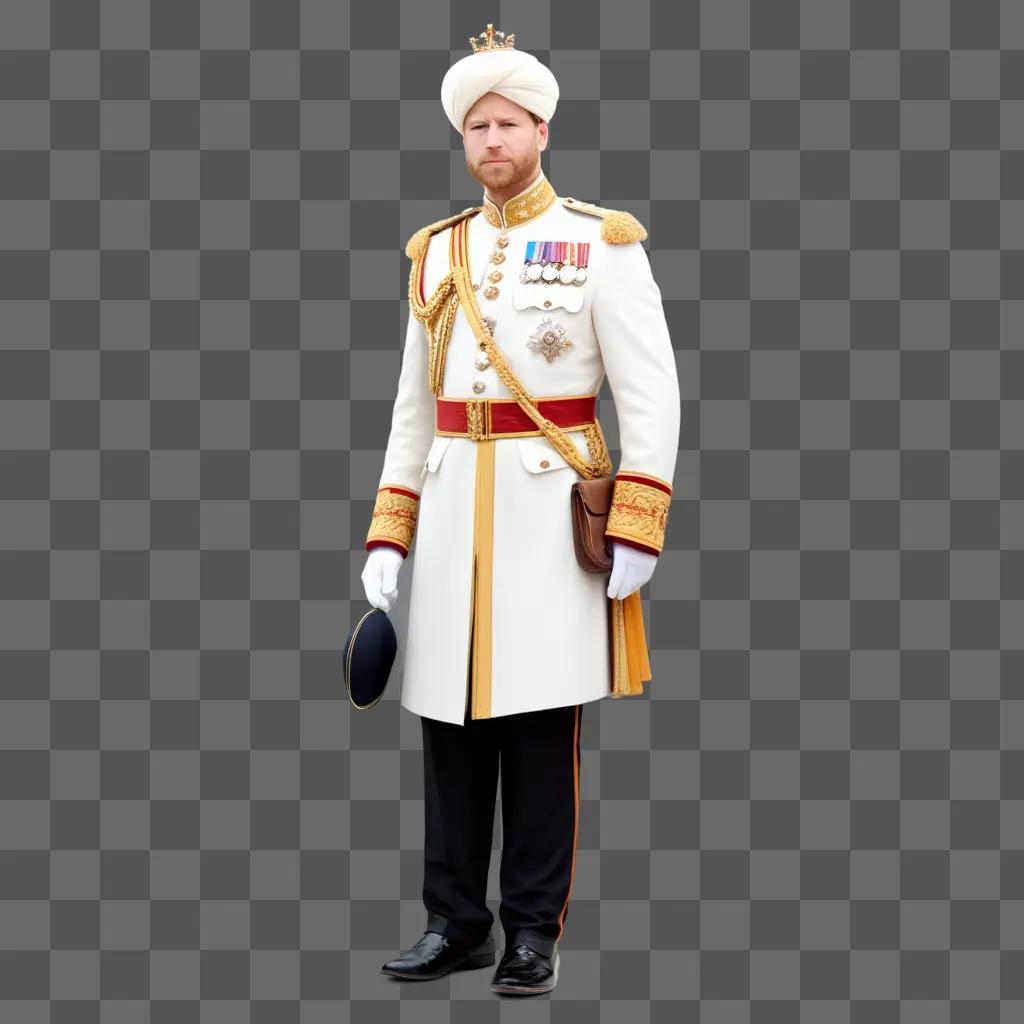 Prince Harry in ceremonial uniform