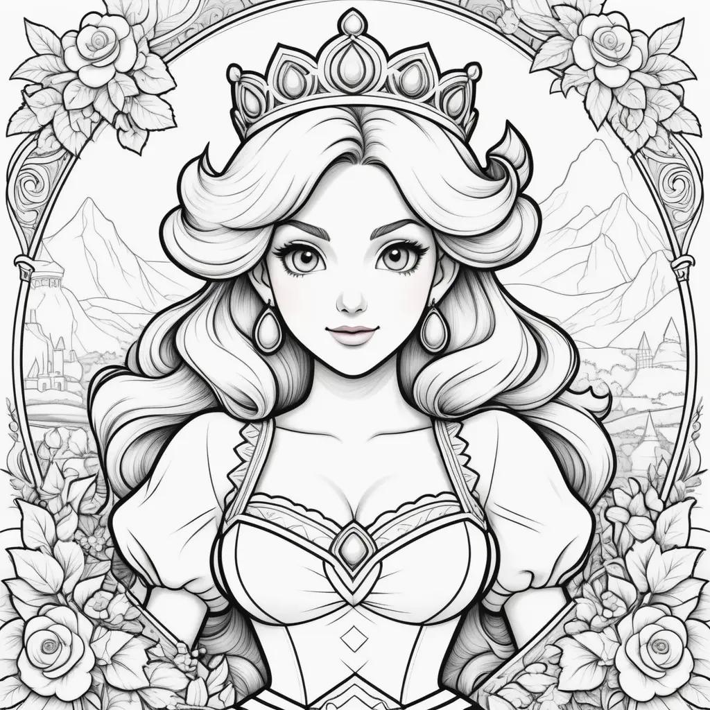 Princess Peach Coloring Pages: A Collection of Coloring Pages for Princess Peach Lovers