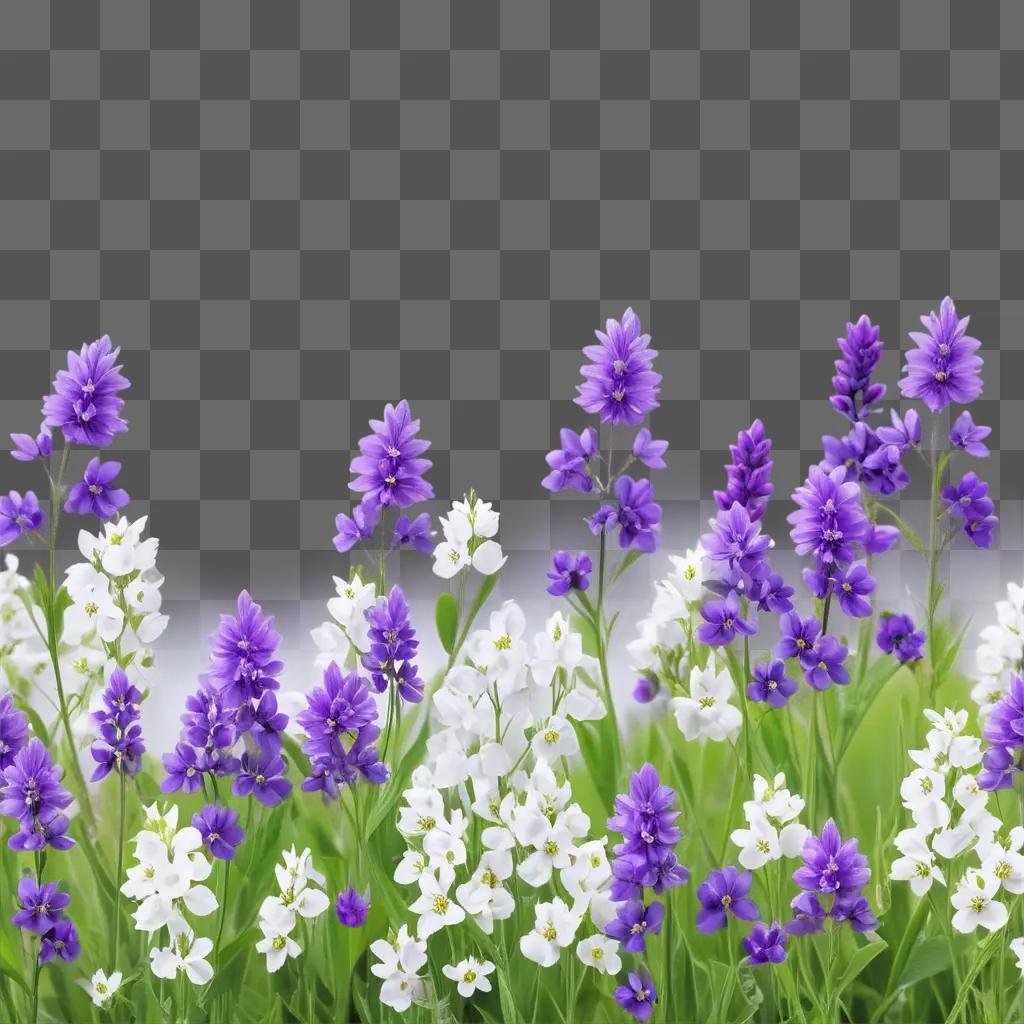 Purple flowers blooming in a field