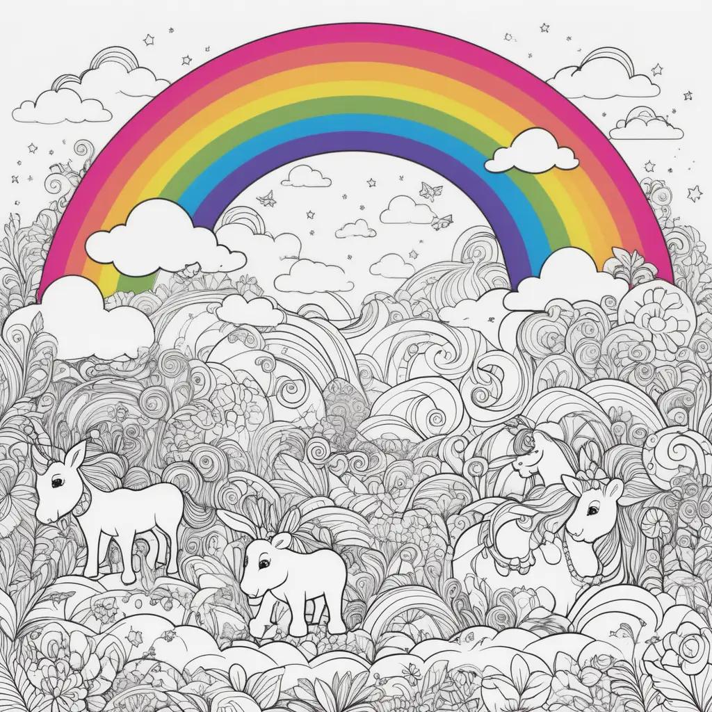 Dibujos para colorear de Rainbow Friends: una deliciosa variedad de animales