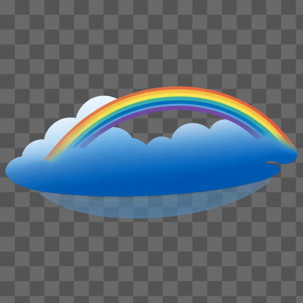 Rainbow on a transparent background