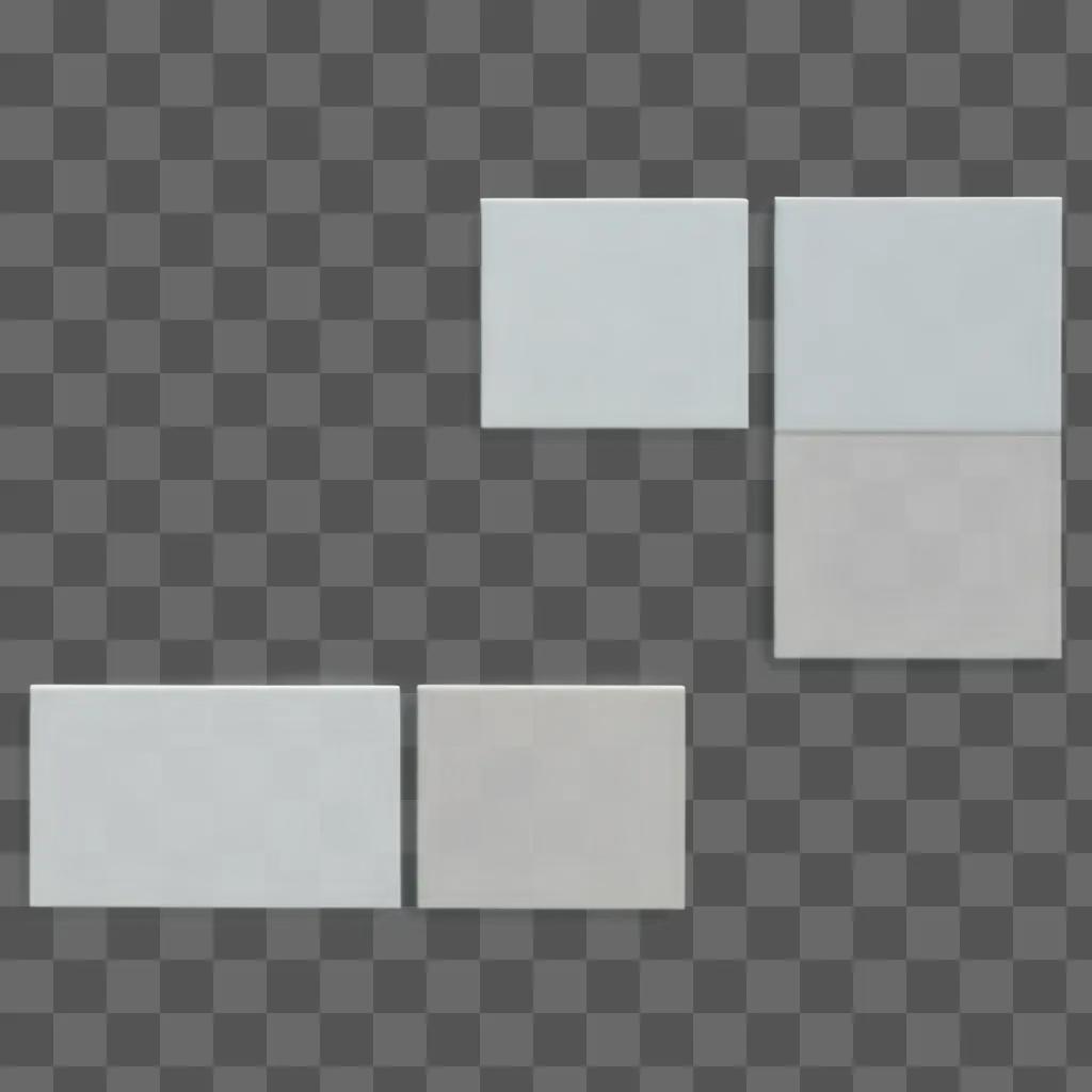 Random image of 4 squares on a grey background