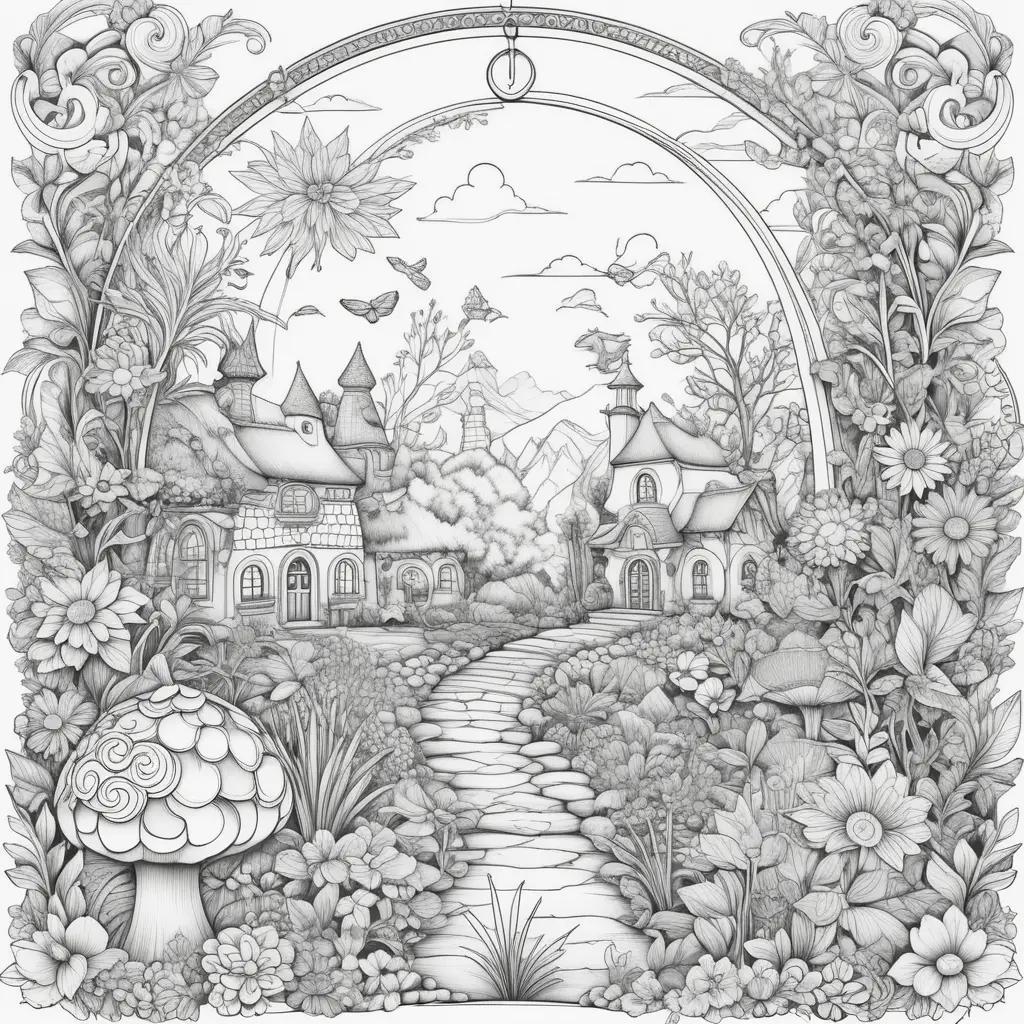 Realistic Coloring Pages Show a Magical, Enchanted World